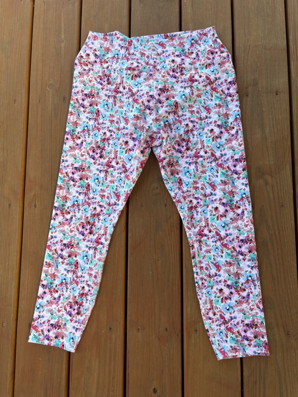 RBX Pink Multi Floral Print Leggings